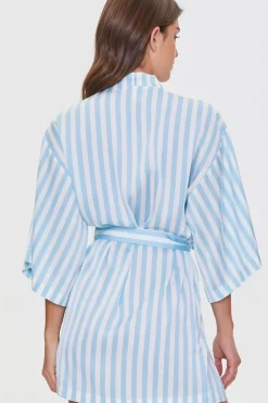 Striped Satin Robe