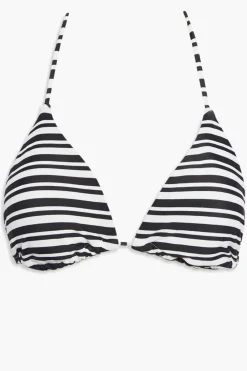 Striped String Bikini Top