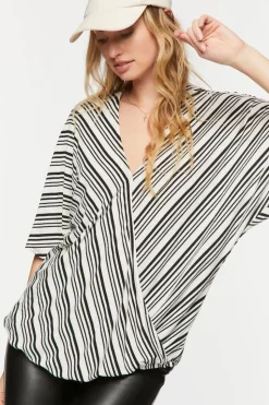 Striped Surplice Tunic