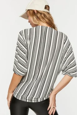 Striped Surplice Tunic