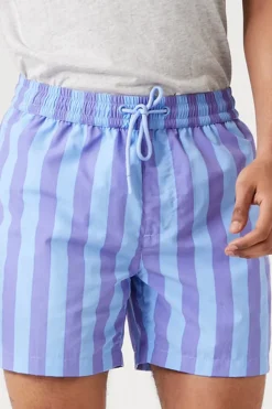 Striped Swim Trunks