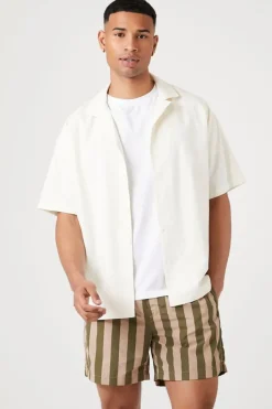 Striped Swim Trunks