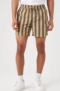 Striped Swim Trunks