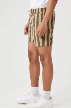Striped Swim Trunks