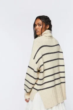 Striped Turtleneck Sweater