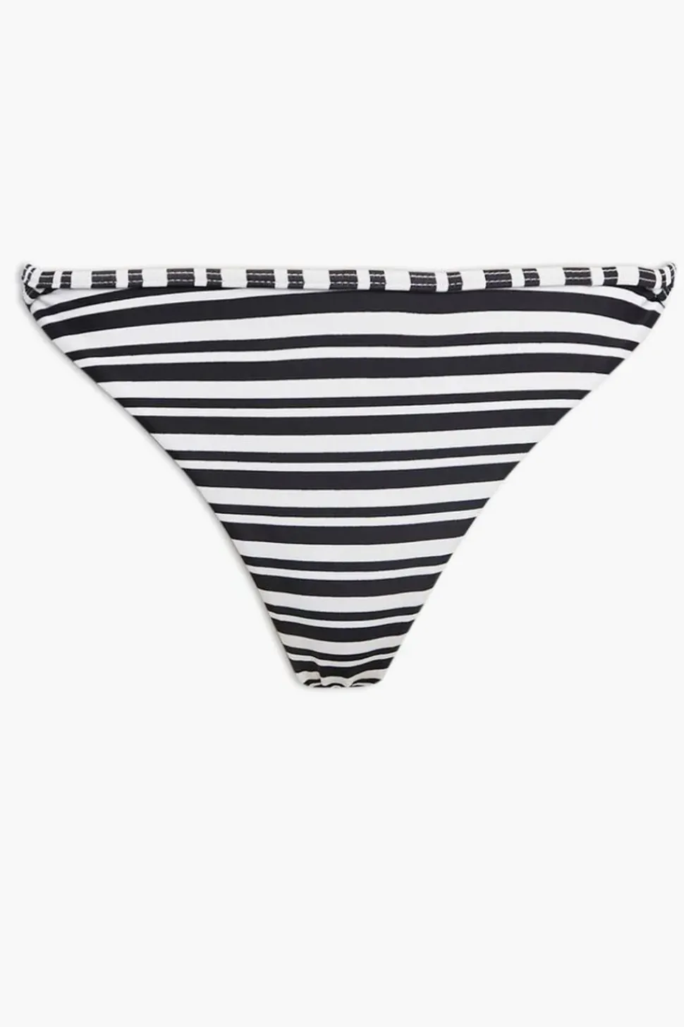 Striped Twisted High-Leg Bikini Bottoms