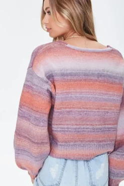 Striped V-Neck Sweater