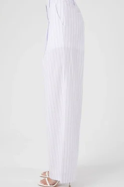 Striped Wide-Leg Pants