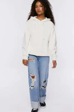 Studded Flame Cutout Hoodie
