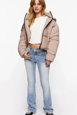 Studded Mid-Rise Bootcut Jeans