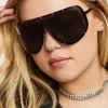 Studded Shield Sunglasses