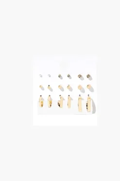 Stud & Hoop Earring Set