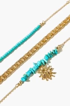 Sun Charm Bracelet Set