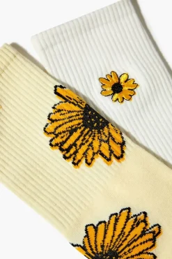 Sunflower Crew Sock Set - 2 Pack