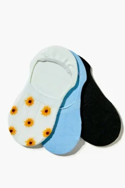 Sunflower No-Show Sock Set - 3 Pack