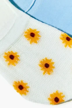 Sunflower No-Show Sock Set - 3 Pack