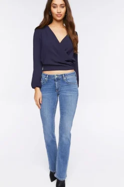 Surplice Long-Sleeve Top
