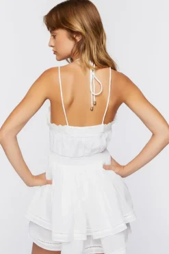 Surplice Tiered Mini Dress