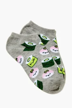 Sushi Print Ankle Socks
