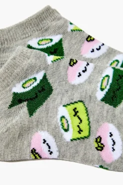 Sushi Print Ankle Socks