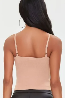 Sweater-Knit Bustier Cami