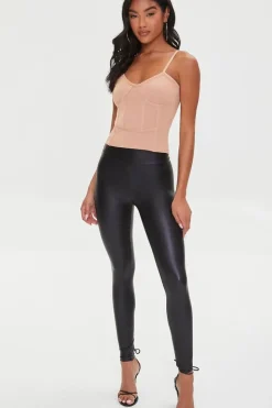 Sweater-Knit Bustier Cami