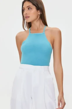 Sweater-Knit Cropped Cami