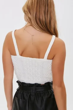 Sweater-Knit Cropped Cami