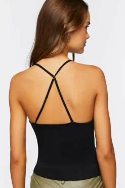 Sweater-Knit Cropped Cami