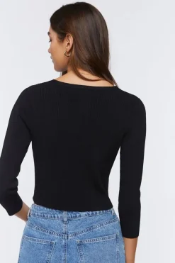 Sweater-Knit Crop Top