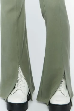 Sweater-Knit Flare Pants