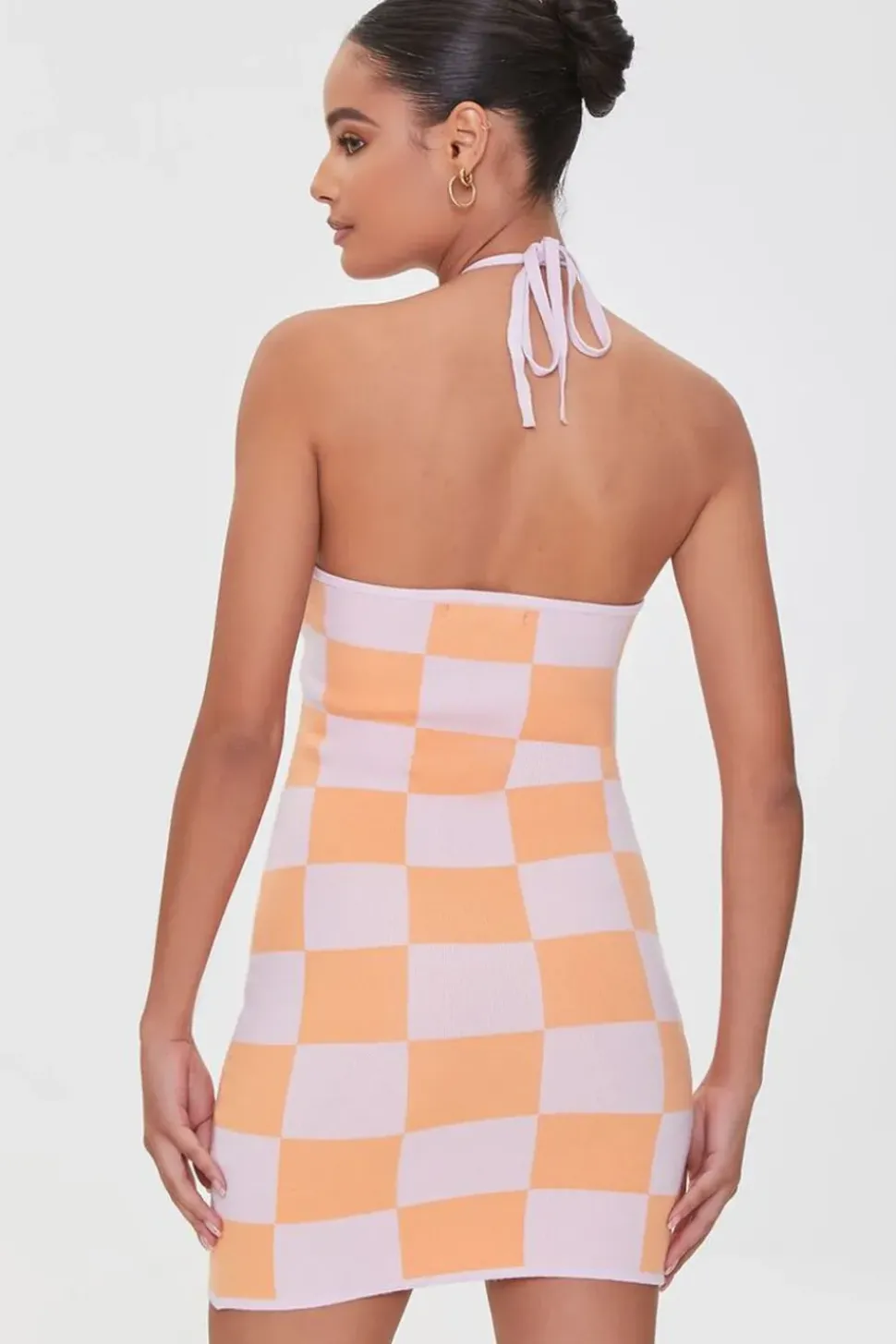 Sweater-Knit Halter Dress