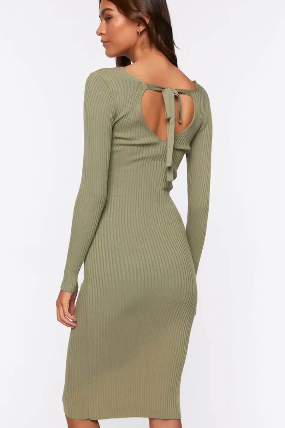 Sweater-Knit Midi Dress