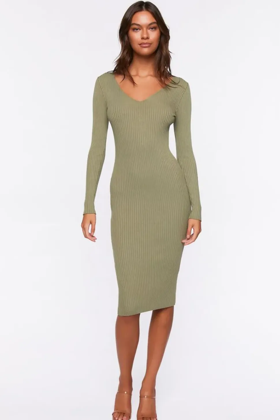 Sweater-Knit Midi Dress