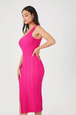 Sweater-Knit Midi Dress