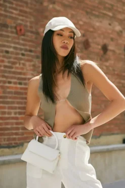 Sweater-Knit Open-Front Top