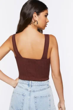 Sweater-Knit Tank Bodysuit