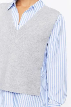 Sweater Vest Combo Shirt