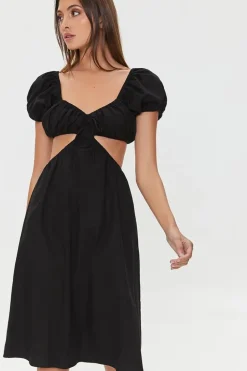 Sweetheart Cutout Midi Dress