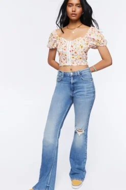 Sweetheart Floral Print Top
