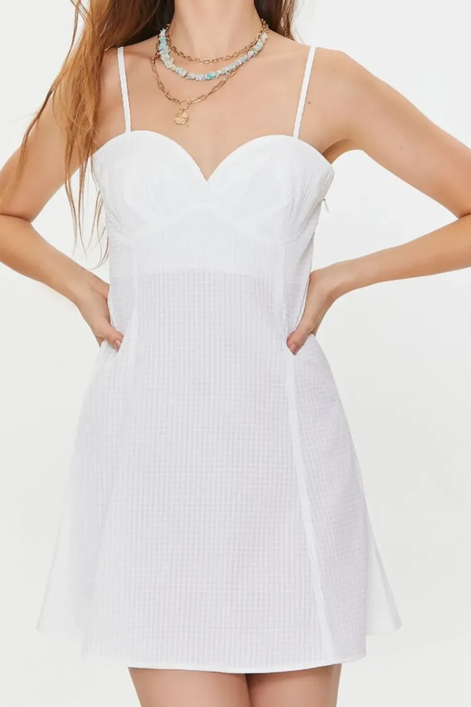 Sweetheart Gingham Mini Dress