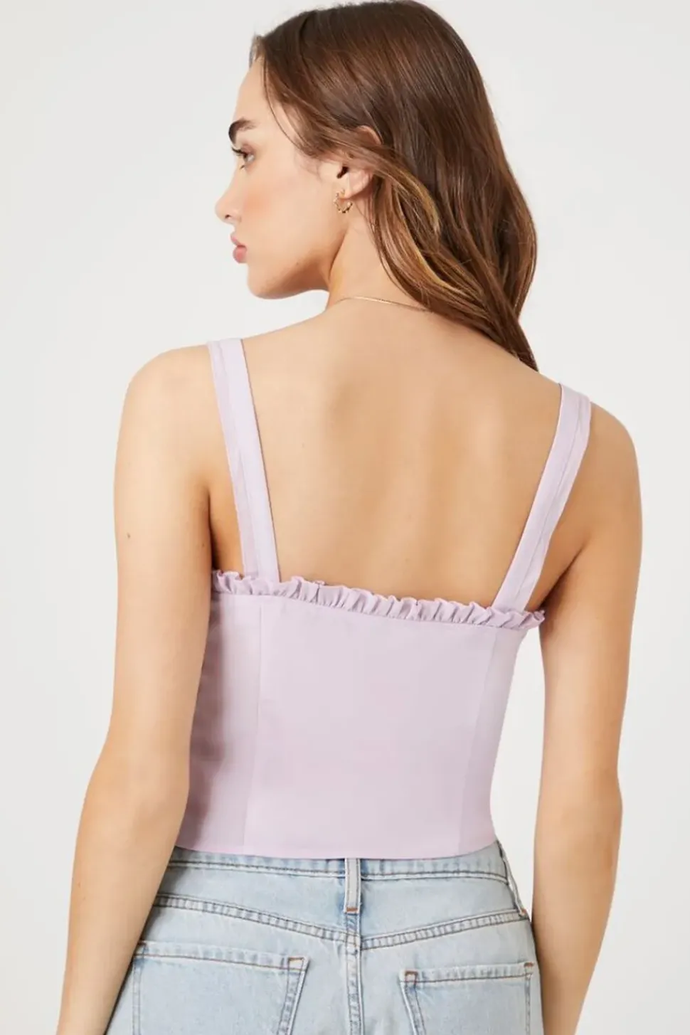 Sweetheart Lace-Up Crop Top