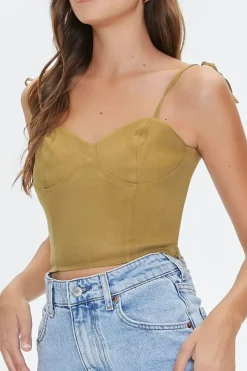 Sweetheart Linen-Blend Cami