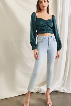 Sweetheart Smocked Crop Top