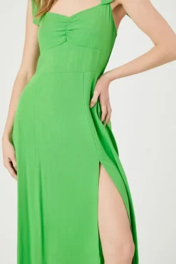 Sweetheart Tie-Strap Midi Dress