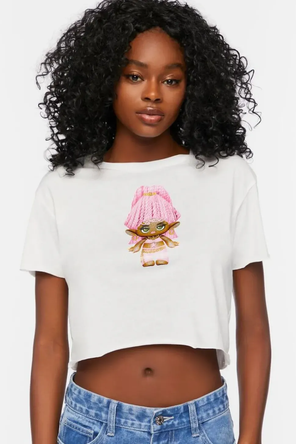 Symone Cropped Graphic Tee