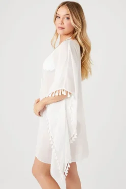 Tassel Swim Cover-Up Kimono