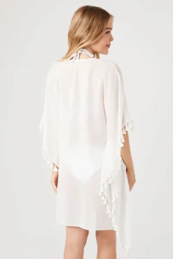 Tassel Swim Cover-Up Kimono