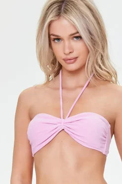 Terry Cloth Bandeau Bikini Top