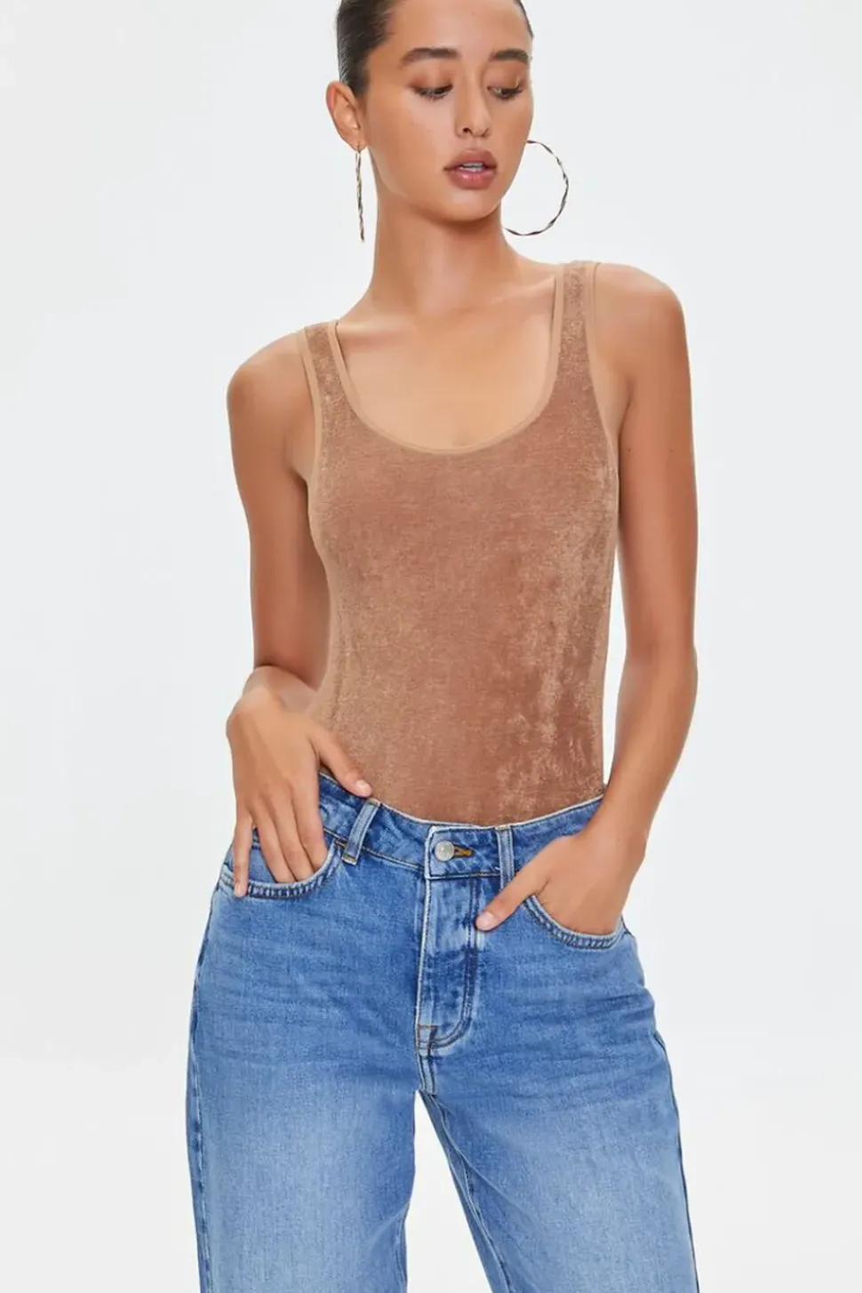 Terry Cloth High-Leg Bodysuit